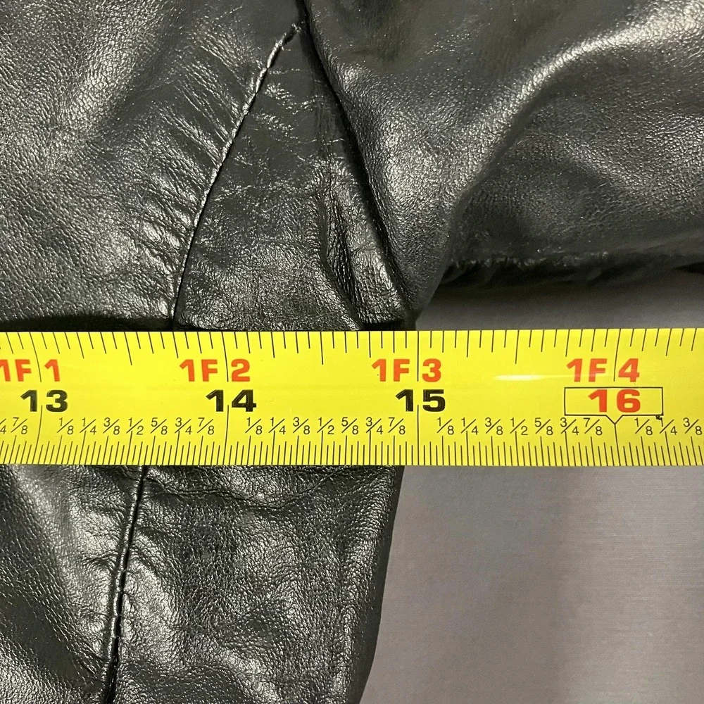 Casablanca Leather Jacket Womens 8 Black Genuine Fur‎ Trim Hooded Crop Bomber